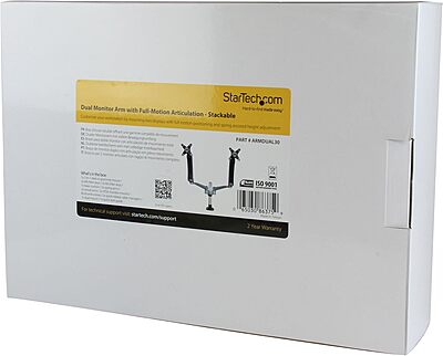 StarTech.com Desk Mount Monitor Arms - Articulating, Spring-Assisted, VESA 75x75/100x100