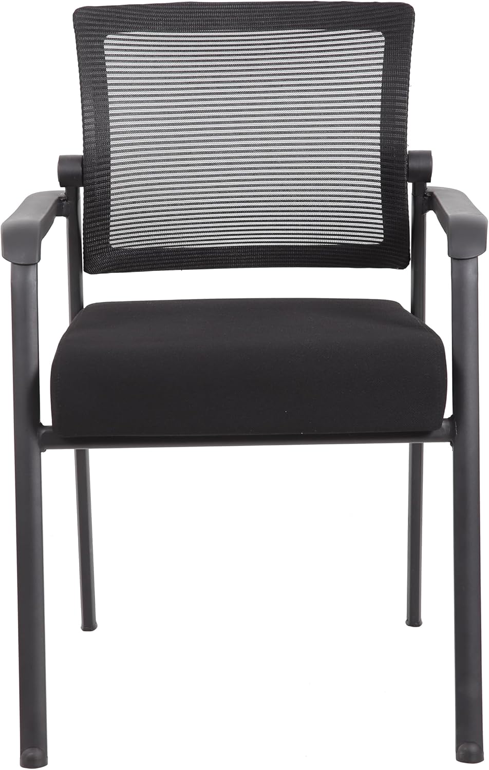 Boss Office Products Mesh 4-Legged Guest Chair, Black