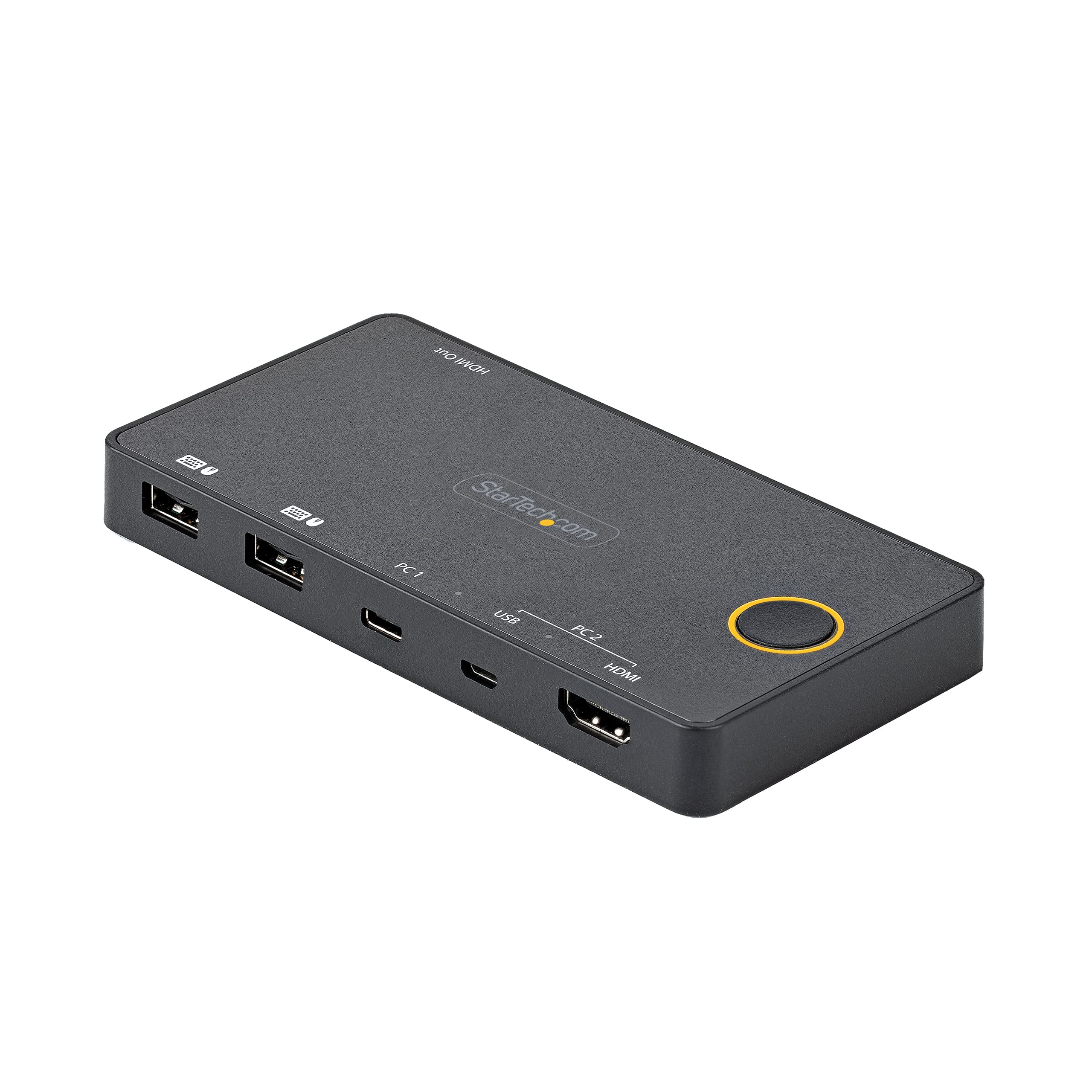 StarTech.com 2 Port Hybrid USB-A + HDMI & USB-C KVM Switch - Single 4K 60Hz HDMI 2.0 Monitor