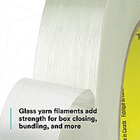 3M Scotch Filament Tape 898 — Clear Filament-Reinforced Packaging Tape