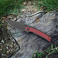 CIVIVI Teraxe Pocket Knife for EDC, 3.48-in Nitro-V Blade One Size Burgundy