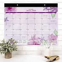 AT-A-GLANCE® Beautiful Day 2026 Monthly Desk Pad Calendar, Standard, 21 3/4" x 17"