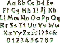 BARKER CREEK Letter Pop-Outs, 4" Multicolor Designer Letters for Bulletin Boards, Posters and Displays