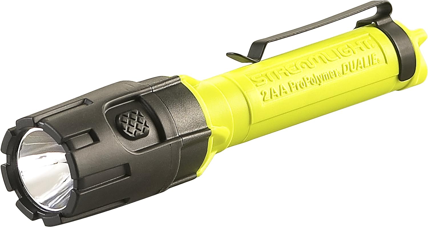 Streamlight Dualie 2AA Dual-Beam LED Flashlight with Pocket Clip and Magnetic Base
