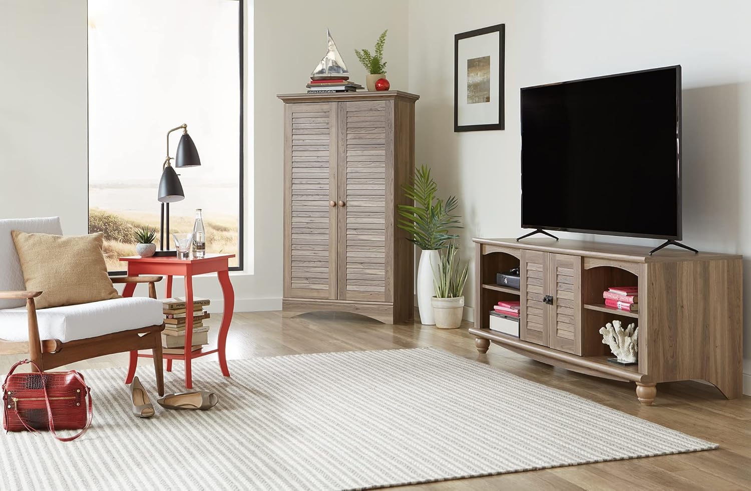 Sauder Harbor View Multipurpose Storage Tall Pantry Cabinet