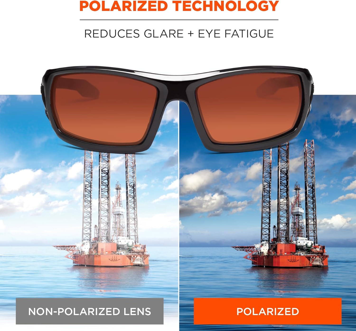 ERGODYNE Skullerz Odin Polarized Safety Sunglasses