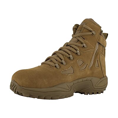 REEBOK Men's Rapid Response RB 6" Composite Toe Tactical Boot with Side Zipper