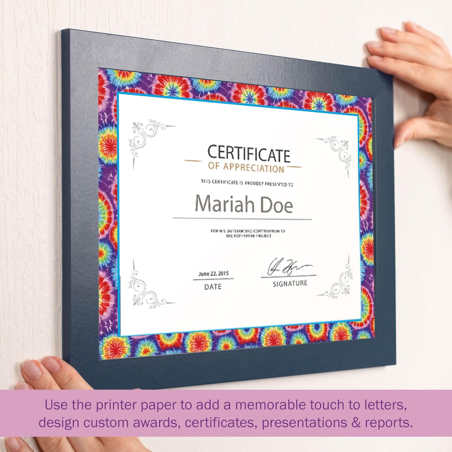 BARKER CREEK Designer Decorative Computer Paper, Letter 8.5 x 11, 100 Sheets