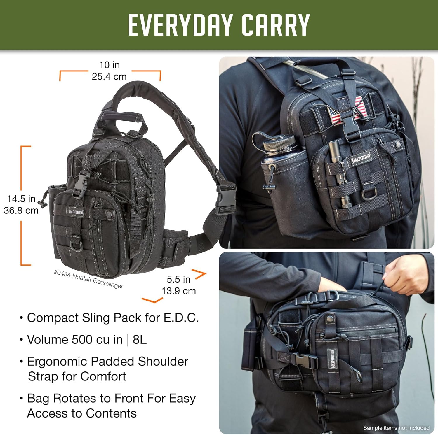 Maxpedition Noatak Gearslinger Black