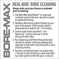 REAL AVID Bore-Max Speed Jag and 25 Patches Gun Cleaning Set
