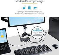 StarTech.com 2 Port Hybrid USB-A + HDMI & USB-C KVM Switch - Single 4K 60Hz HDMI 2.0 Monitor