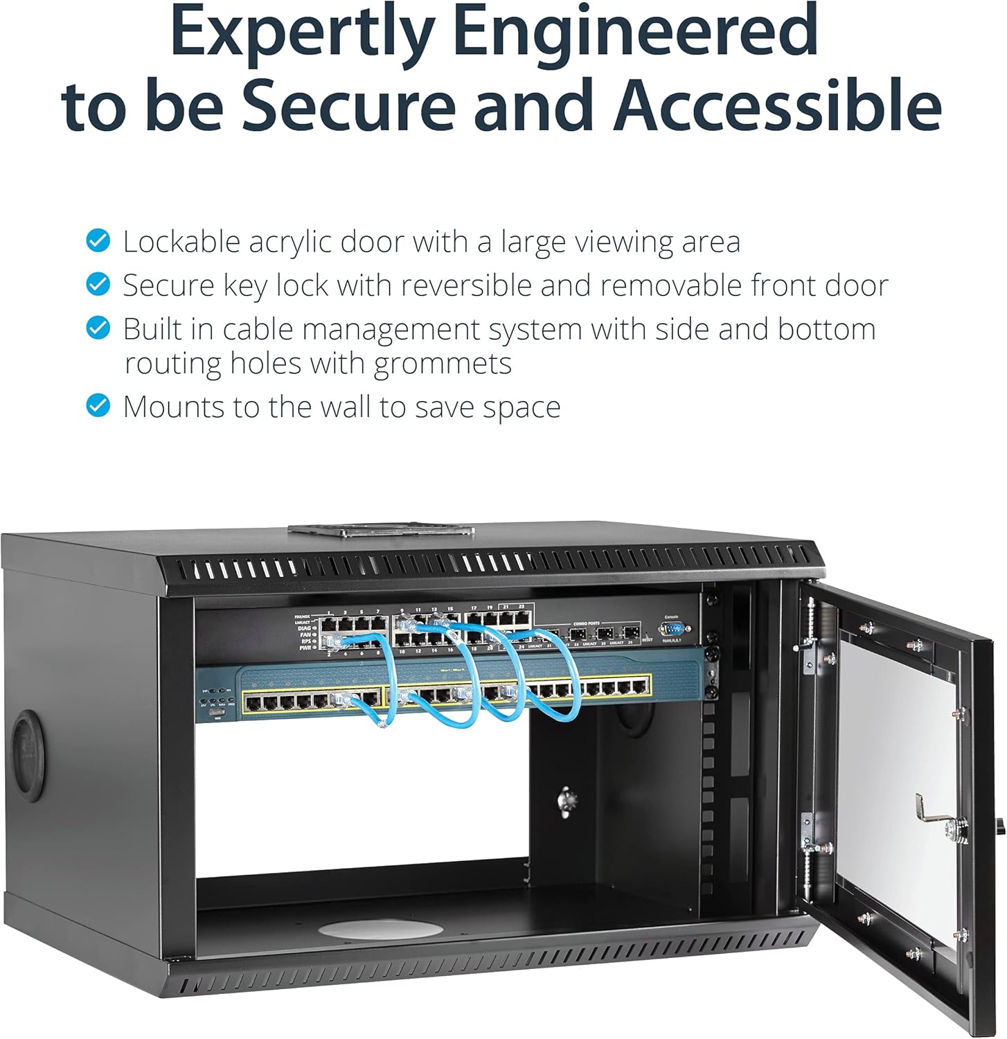 StarTech.com 19" Wall-Mount Server Rack Cabinet