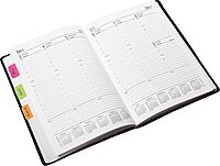 Post-it Tabs, 1 in Solid, Aqua, Yellow, Pink, Red, Green, Orange, 6/Color, 36/Dispenser (686-ALOPRYT) 0.4" x 2.8"