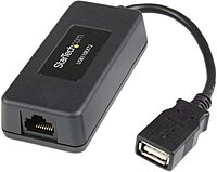 StarTech.com 1-Port USB 1.1 Extender – Up to 131 ft (40 m) Over Cat5/Cat6 Extension