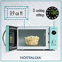 Nostalgia Retro Countertop Microwave Oven