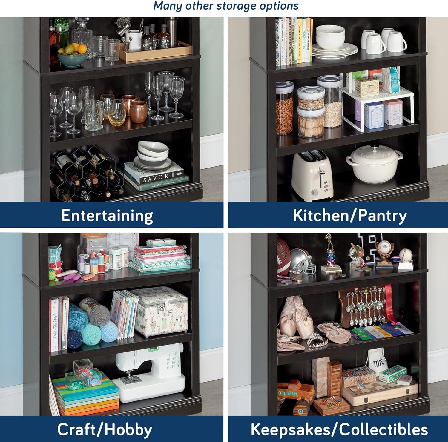 Sauder Select 5-Shelf Engineered Wood Bookcase