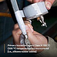 3M Scotch Self-Fusing Silicone Rubber Electrical Tape, High-Temperature, 1 in x 30 ft, Sky Blue/Gray