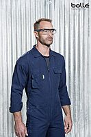 bollé Safety 40306, Tryon OTG Safety Glasses Platinum®, Black/Blue Frame, Clear Lenses