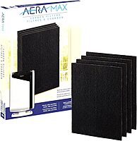 Fellowes Carbon Filters for AeraMax Air Purifiers - 4 Pack (9324201),Black, 16.1" x 12.4" x 0.2"