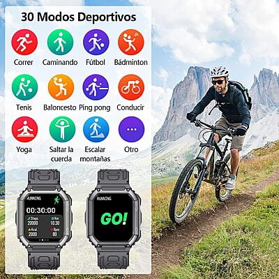 Reloj Inteligente,Smartwatch Militar de 1.8" HD Reloj Inteligente,Smartwatch Militar de 1.8" HD