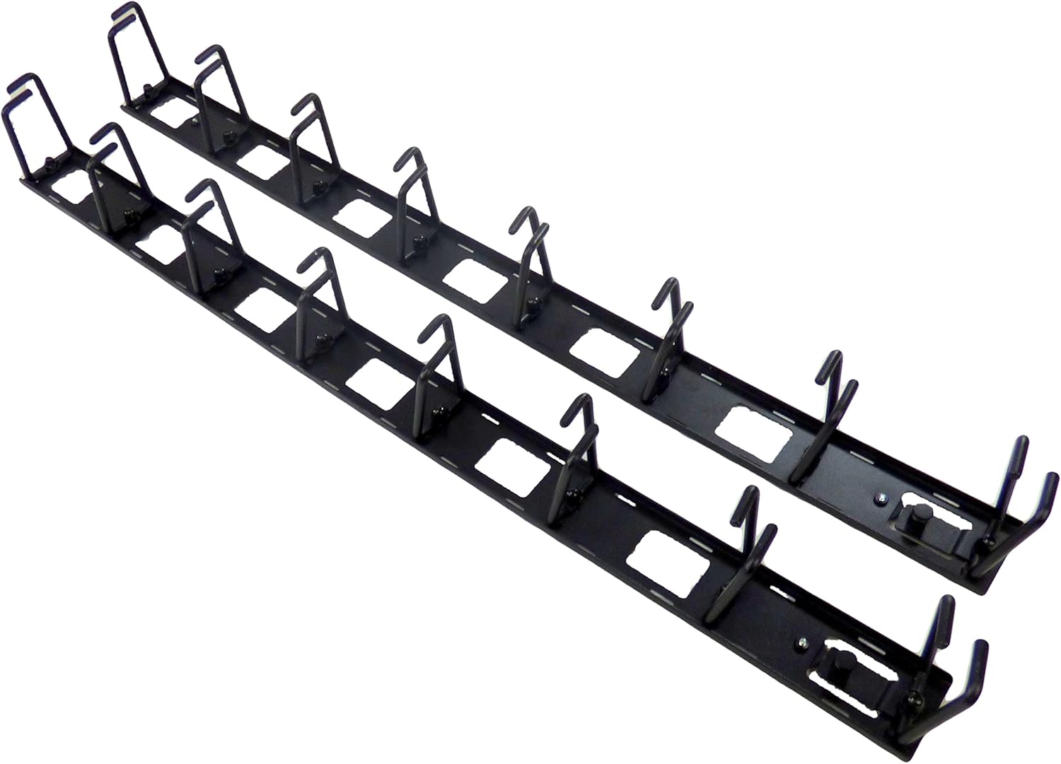 APC NetShelter Vertical Cable Manager (AR8442) - Set of 8 Cable Rings, Black, 55 mm x 766 mm x 85 mm, Zero U