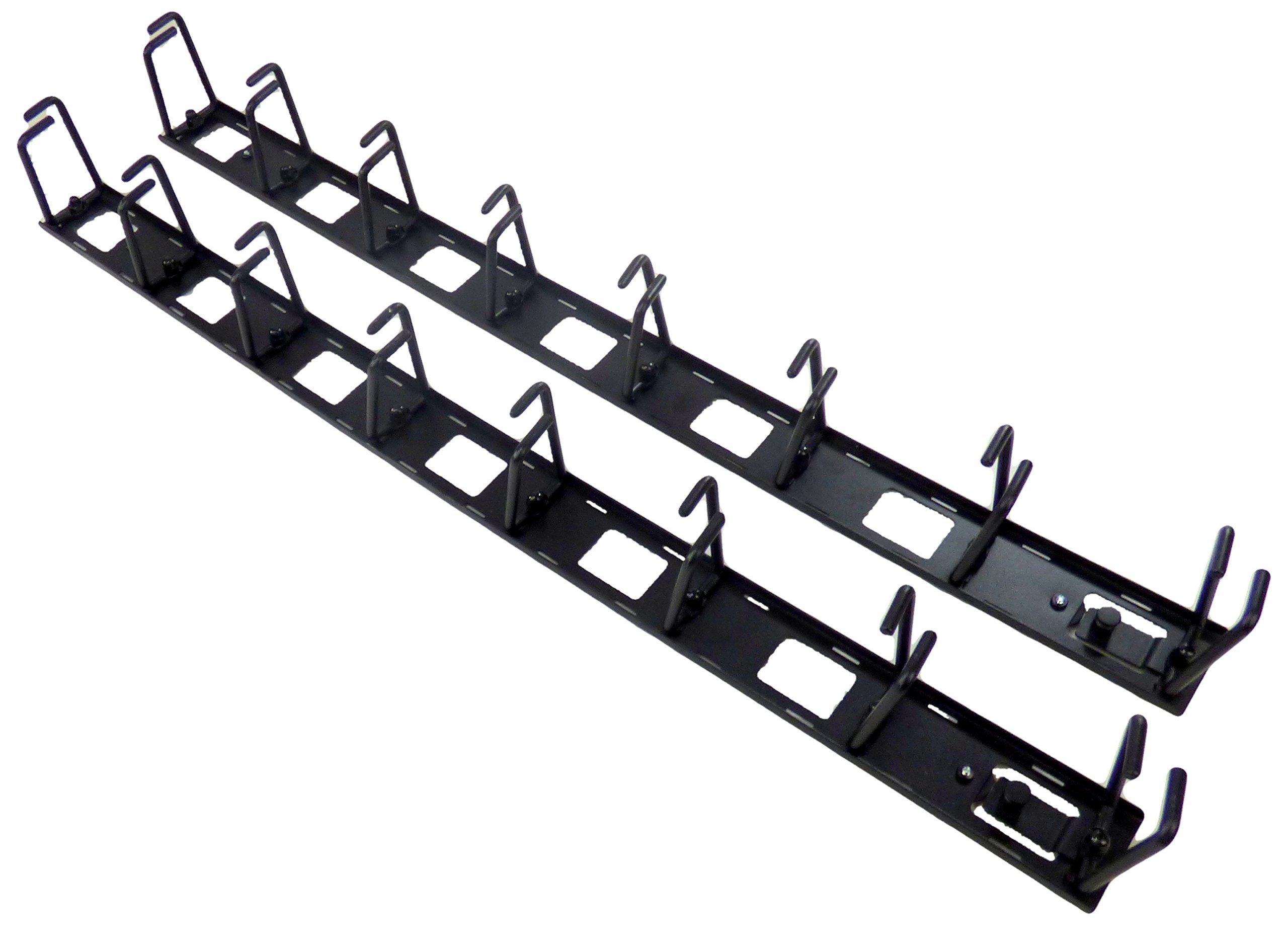 APC NetShelter Vertical Cable Manager (AR8442) - Set of 8 Cable Rings, Black, 55 mm x 766 mm x 85 mm, Zero U