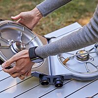 Coleman Fold N Go 2-Burner Propane Camping Stove with InstaStart Ignition and PerfectFlow