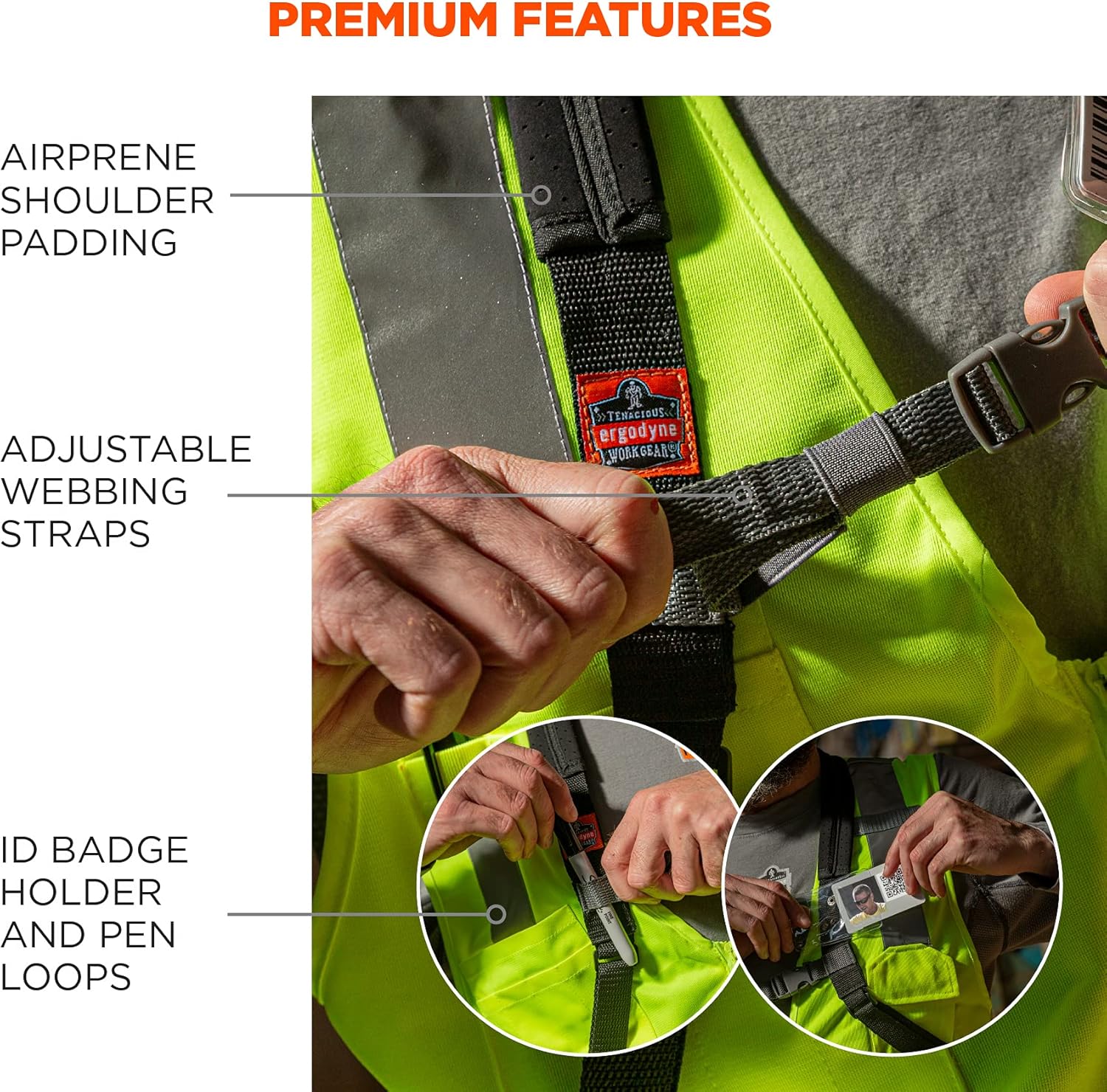 Ergodyne Squids 3138 Padded Barcode Scanner Harness and Lanyard