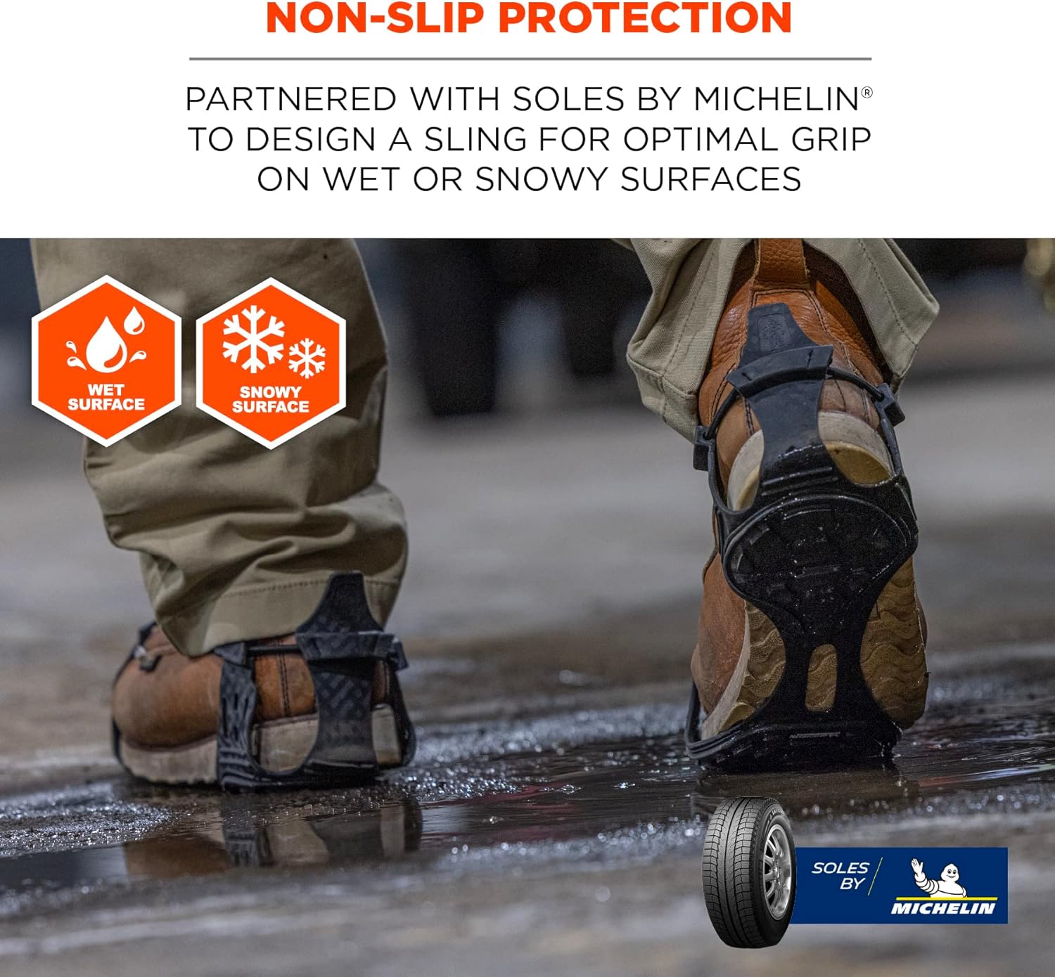 Ergodyne Trex 6325 Slip On Spikeless Traction Devices