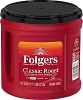 Folgers Classic Roast Ground Coffee, Medium Roast Coffee, 25.9 Ounce Canister