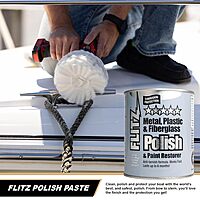 Flitz Multi-Purpose Metal Polish Paste - 2lb Can of USA-Made Metal Scratch Remover - Works on Stainless Steel, Chrome