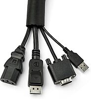 StarTech.com Cable Management Sleeve - Flexible Coiled Cable Wrap