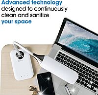 OttLite Enhance LED Sanitizing Desk Lamp with USB Charging – Eliminates up to 99.9% of Bacteria, Touch Activated