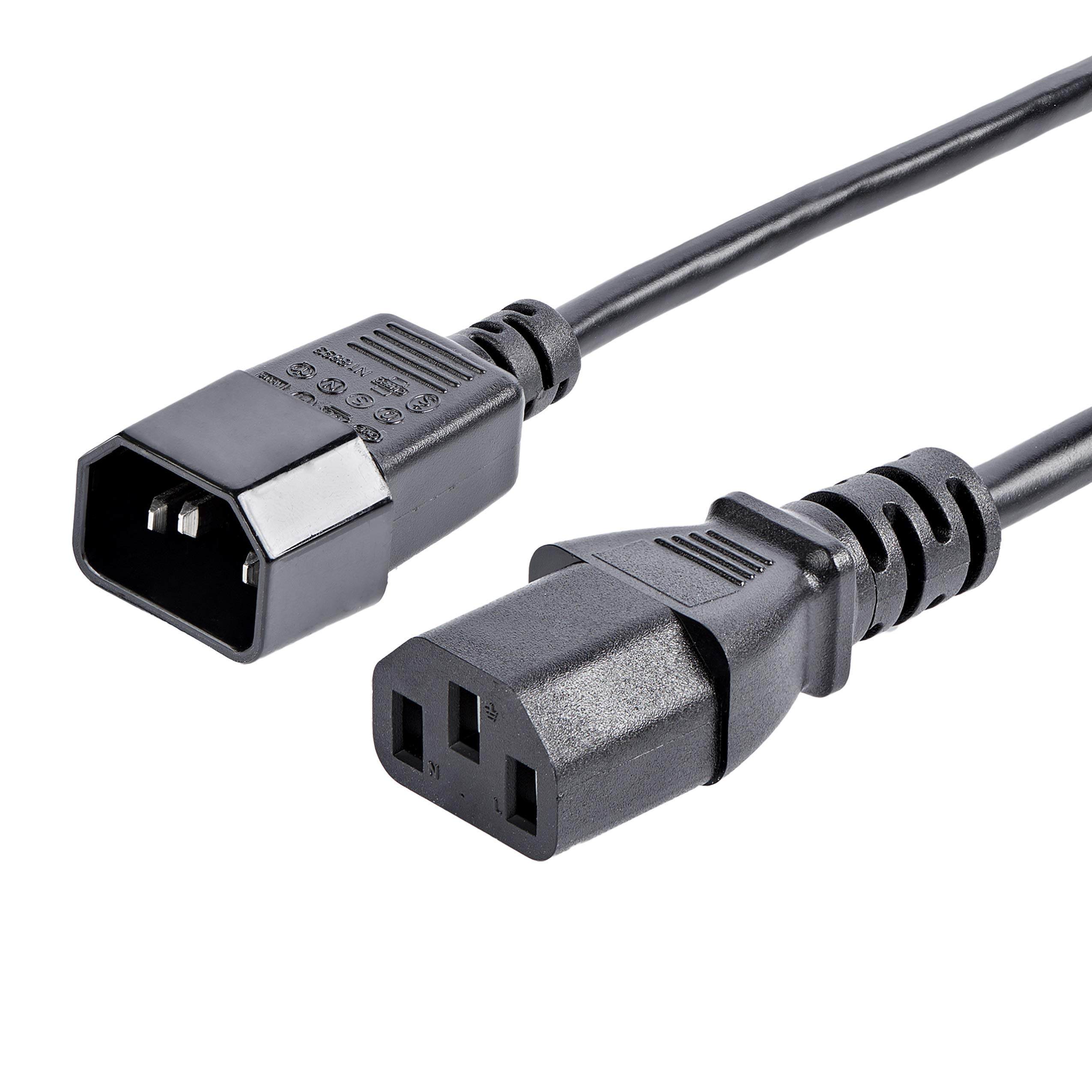 StarTech.com C14 to C13 Power Extension Cord IEC 60320