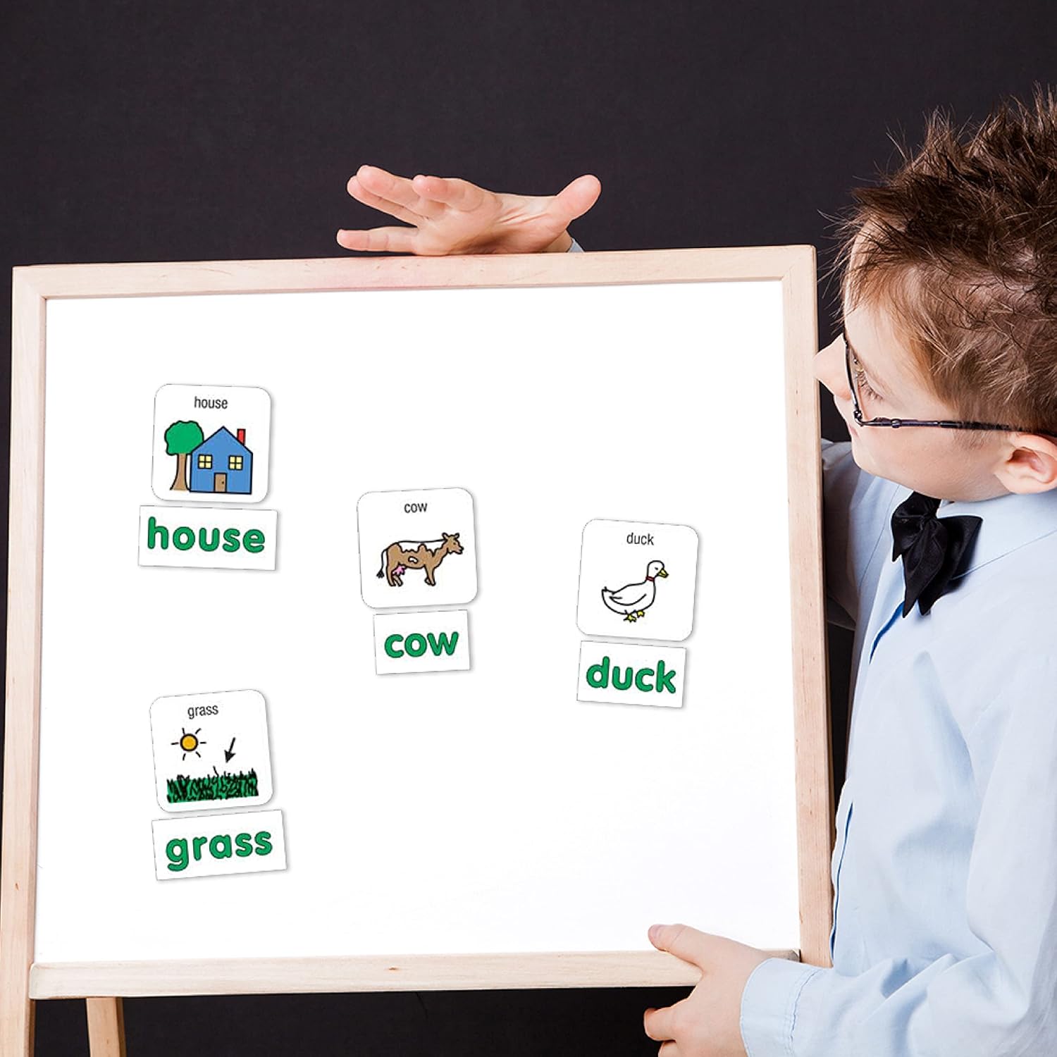 BARKER CREEK Learning Magnets, Picture Communication Symbol (PCS) Word Magnets