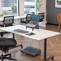 Fellowes Photo Gel Mouse Pad Wrist Rest with MICROBAN - Black Chevron (9549901)