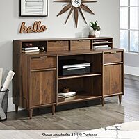 Sauder Clifford Place Organizer Hutch, Grand Walnut finish