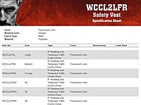 MCR Safety WCCL2 Class 2 Polyester Mesh Flame Resistant Safety Vest, Fluorescent Lime