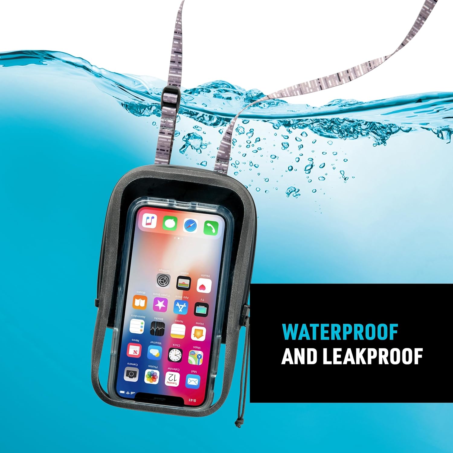 Nite Ize Runoff Waterproof Phone Case with TRU Zip Technology - IP67 Waterproof Phone Case & Lanyard