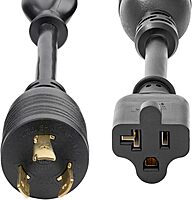 StarTech.com 6in (15cm) Heavy Duty Power Cord, NEMA L5-20P to NEMA 5-20R, AC Power Adapter Cable, 20A 125V, 12AWG