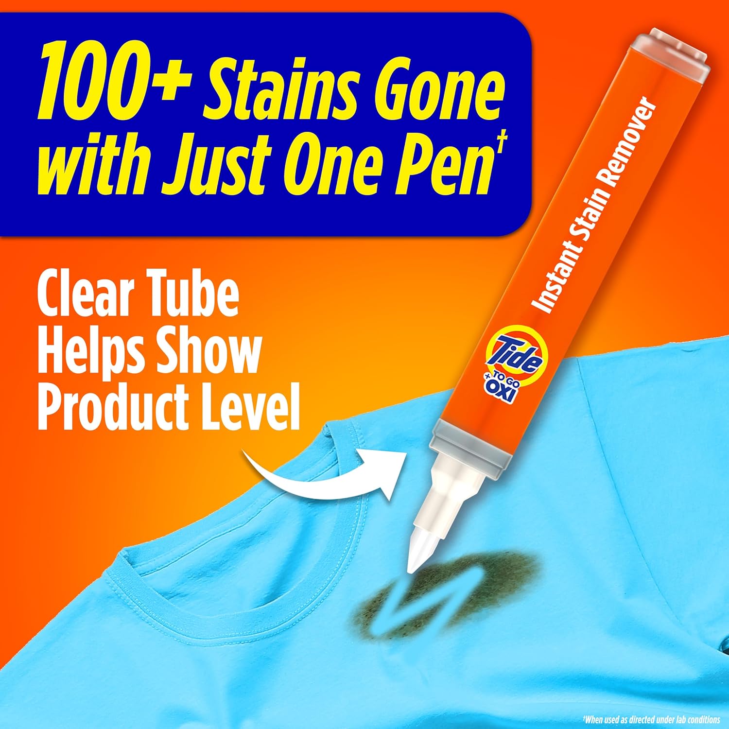 Tide Stain Remover for Clothes, To Go Pen, Instant Spot Remover for Clothes, Travel & Pocket Size