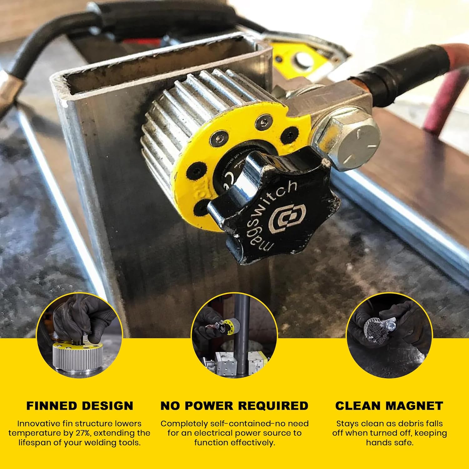 MAGSWITCH Switchable Magnetic Ground Clamp