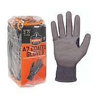 Ergodyne ProFlex 7071 Cut Resistant Work Gloves, ANSI A7, PU Coated Palms for Flexible No Slip Grip