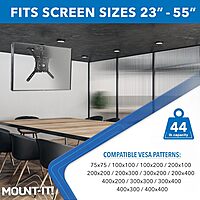 Mount-It! Flip Down TV Mount | Folding Ceiling TV Mount for 23 to 55 Inch | Heavy-Duty Bracket for Roof and Slanted Walls