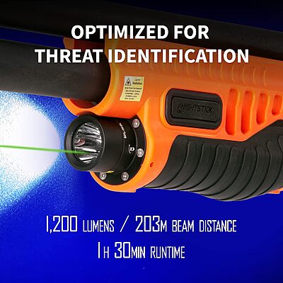 NIGHTSTICK SFL Shotgun Forend Light with Green Laser - 1200 Lumens