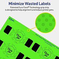 Avery Printable Wraparound Band Labels, Sure Feed Technology