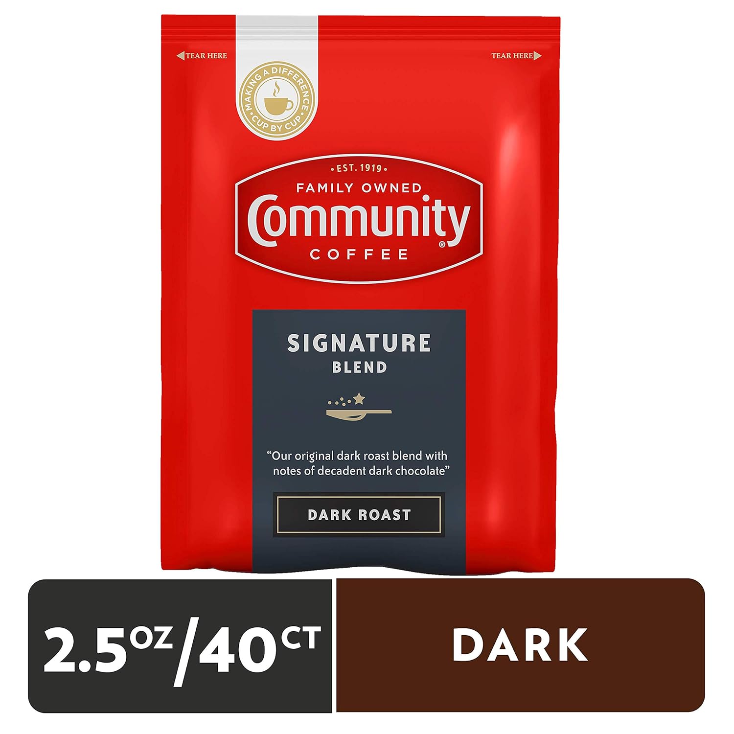 Community Coffee Pre-Measured Ground Coffee Packs