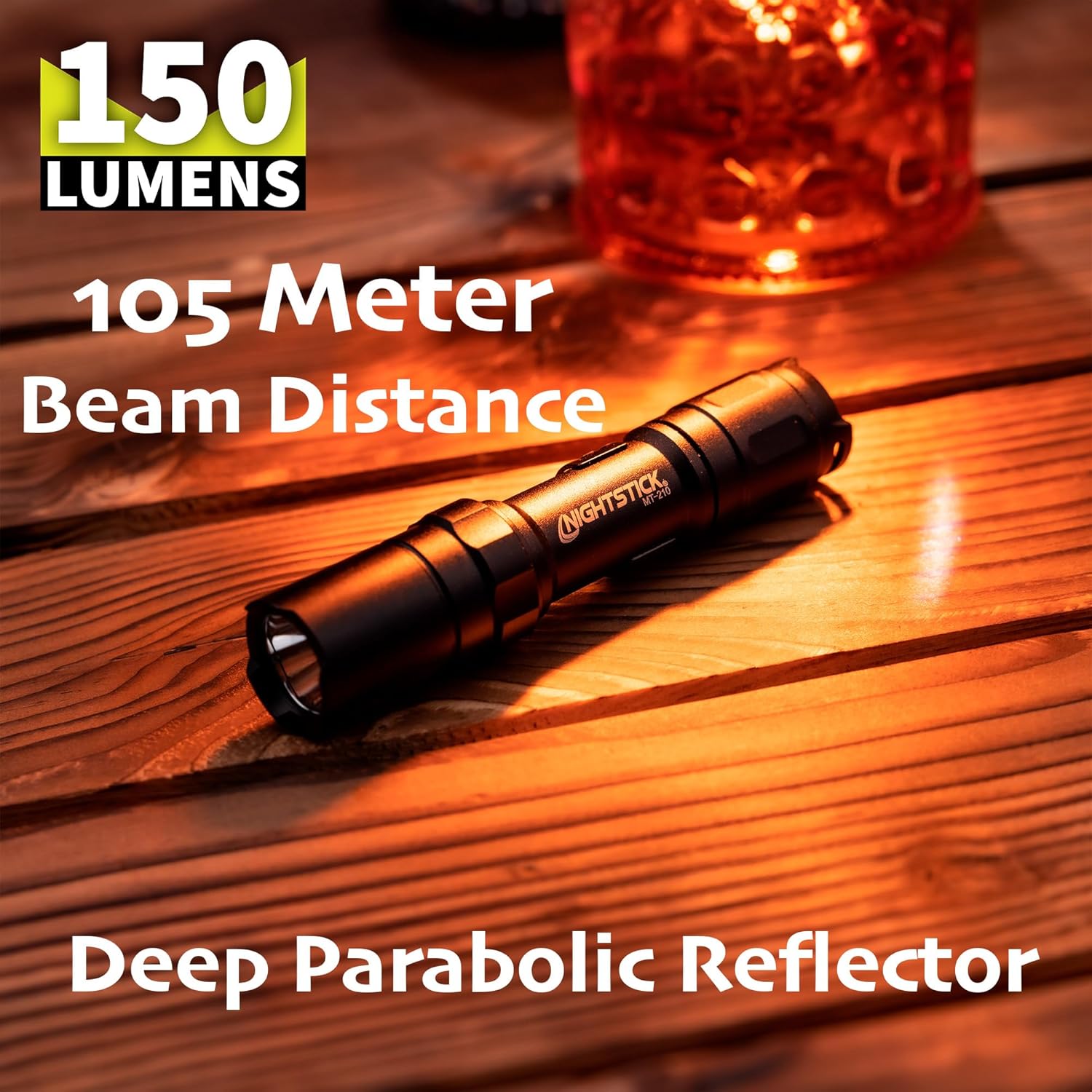 Nightstick MT-210 Mini-TAC PRO Metal Multi-Function LED Flashlight-1 AA, 4-Inch, Black