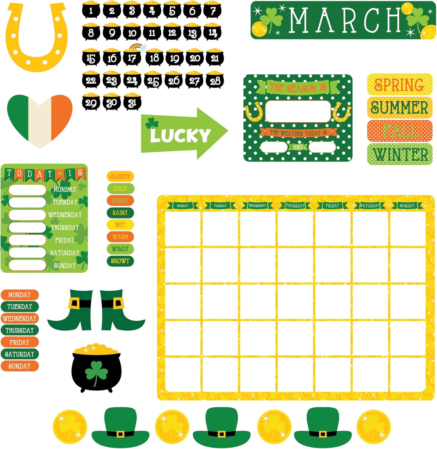 Office Depot® Brand 344-Piece Bulletin Board Kit, Seasonal Holidays