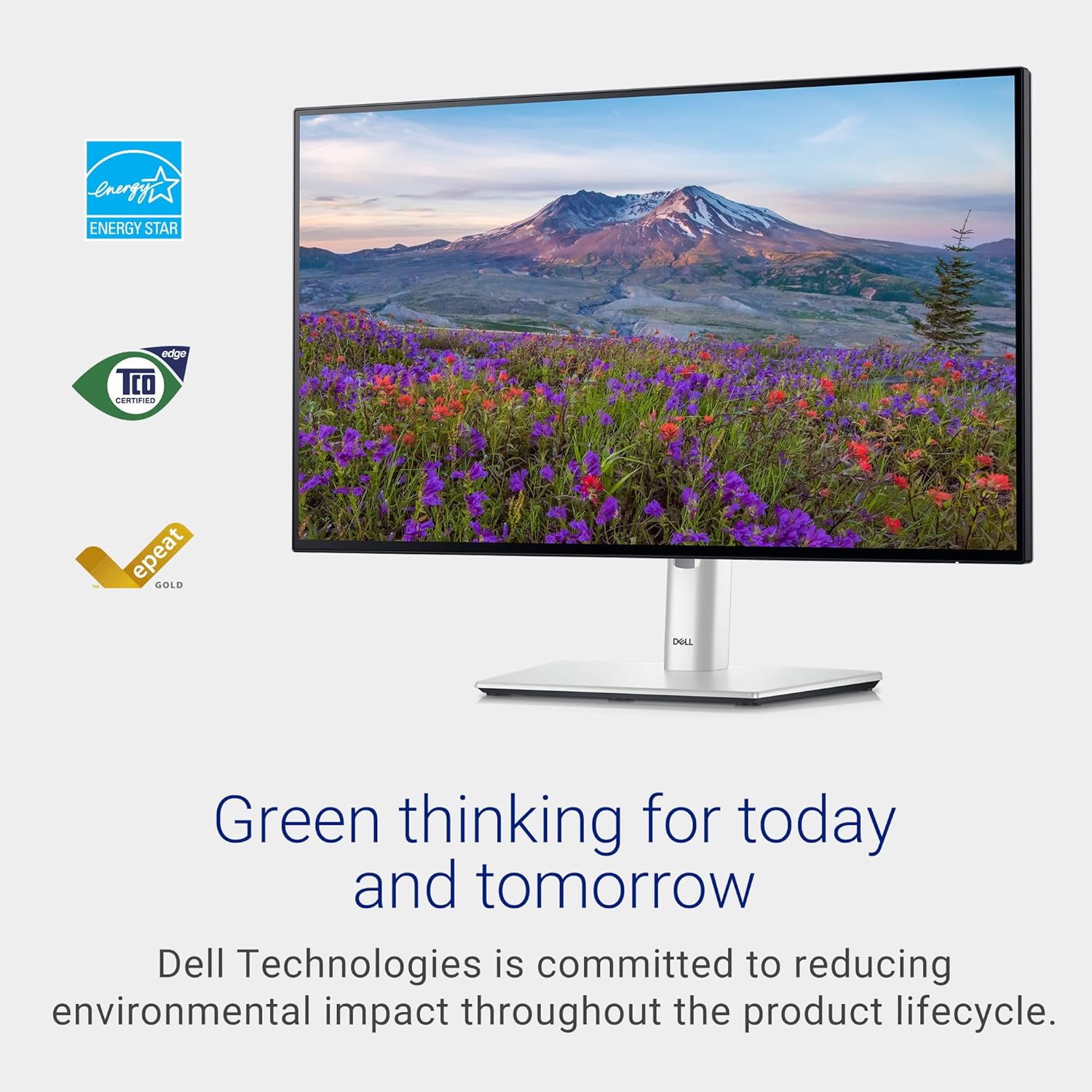 Dell UltraSharp U2424H 24in Class Full HD LED Monitor - 16:9 - Silver - 23.8in Viewable